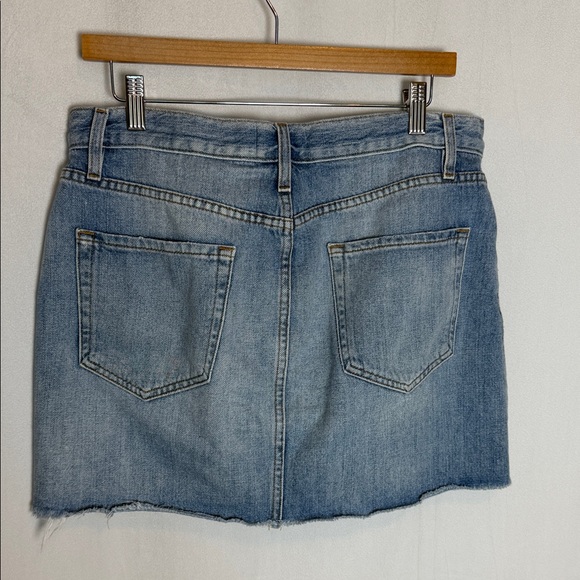 Frame Denim Le Mini Skirt Size 30 (10) Fray Edge in Ryde 100% Cotton Festival - Picture 3 of 9
